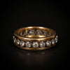 Vintage alliance ring with diamond