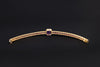 Vintage gold bracelet with amethyst - #3