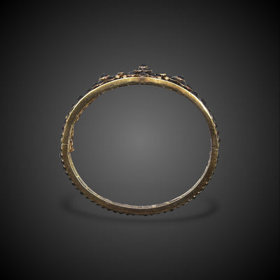 Antique bangle with Bohemian garnets - #2