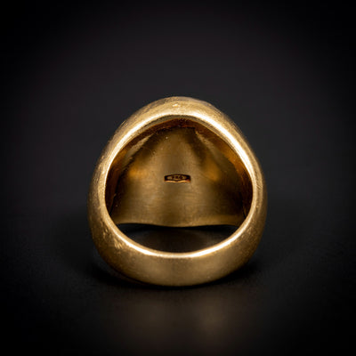 Antique gold signet ring - #4