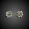 Diamond-set cluster earrings - #1