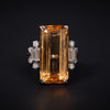 hite gold ring with topaz and diamond