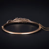 Antique gold bracelet with diamonds - #4