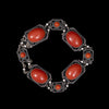 Art Deco bracelet with coral and diamond