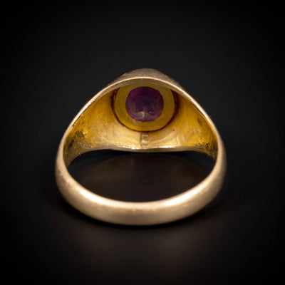 Antieke gouden ring met robijn - #2