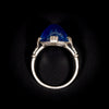 Antique ring with blue sapphire