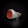 Platinum signet ring with cornelian and beehive - #2