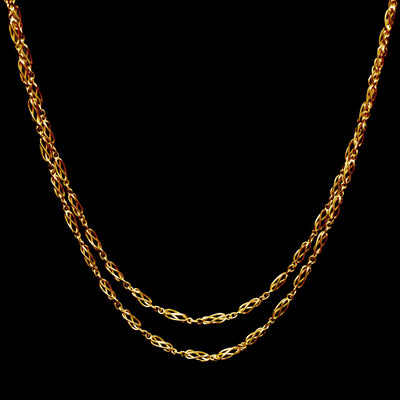 Gold wirework necklace - #1