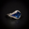 Vintage ring platinum and sapphire - #3