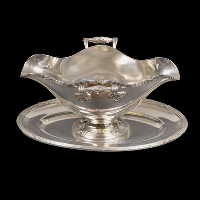 Silver sauce boat Delheid Frères - #2