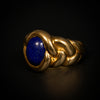 Vintage braided VCA ring with lapis lazuli - #3