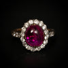 Antique ring with ruby and diamonds - #5