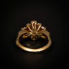 Gold ring with cluster of diamonds