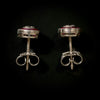 Earrings, white gold with rubies and diamond - #4