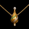 Necklace with perfume bottle