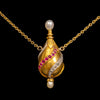 Necklace with perfume bottle