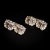 Gold and silver cufflinks with diamond and ruby - #4