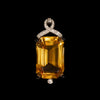 Art Deco pendant with citrine, onyx and diamonds - #1