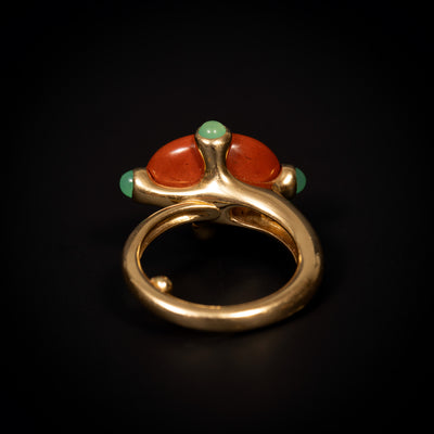 Boucheron ring with jasper and chrysoprase - #4