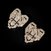 Platinum double brooch with diamonds - #2