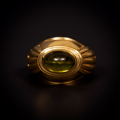 Golden Boucheron ring with tourmaline - #1