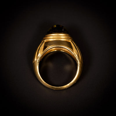 Golden Boucheron ring with tourmaline - #3