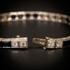 Art Deco bracelet with diamond and sapphire - #3