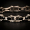 Art Deco bracelet with onyx and diamonds - #3