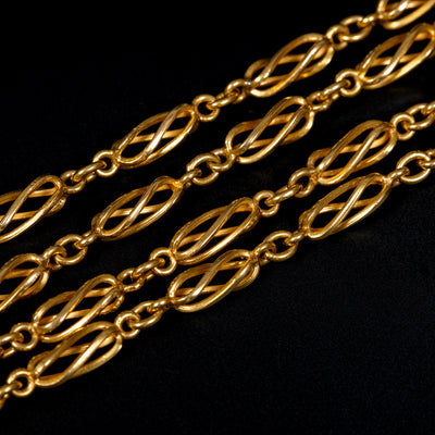 Gold wirework necklace - #3