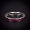 A white gold eternity ring with rubies - #2