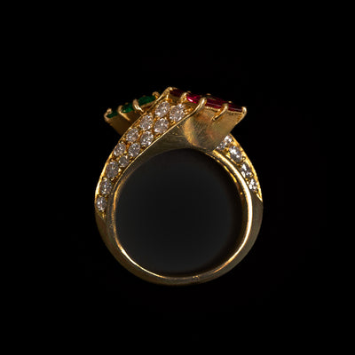 Vintage FRED ring with rubies, emeralds and diamonds - #6