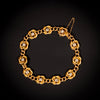 Antique gold bracelet with diamonds