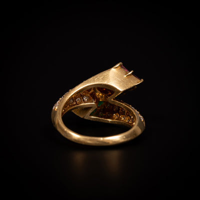 Vintage FRED ring with rubies, emeralds and diamonds - #4