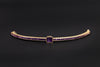 Vintage gold bracelet with amethyst - #2