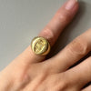 Antique gold signet ring - #7