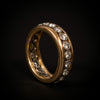 Vintage alliance ring with diamond