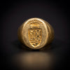 Antique gold signet ring