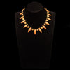 Antique coral and gold necklace, archaeological revival - #3