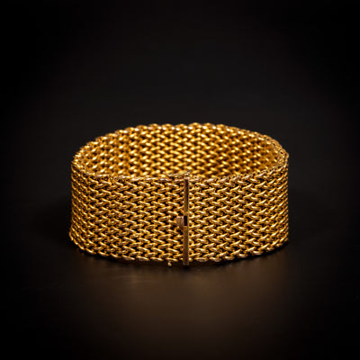 Antique braided gold bracelet - #3