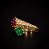 Vintage FRED ring with rubies, emeralds and diamonds - #3