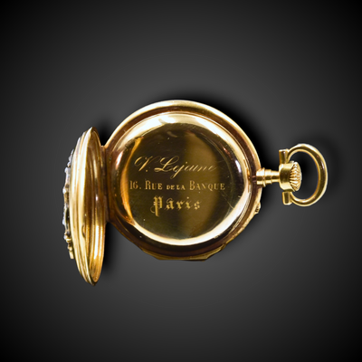 Unique gold remontoir pocket watch - #4