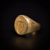 Antique gold signet ring - #3