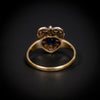 Antique ring with crowned heart - #4