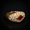 Vintage Mauboussin ring with ruby and diamonds - #2