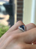 Vintage ring platinum and sapphire - #5