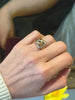 Ring met liefdesnkoop in goud en platina - #5