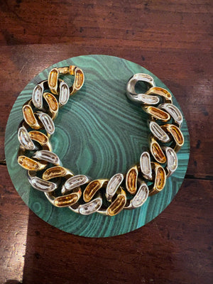 Vintage gold link bracelet Pomellato - #4
