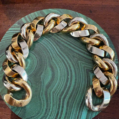 Vintage gold link bracelet Pomellato - #3