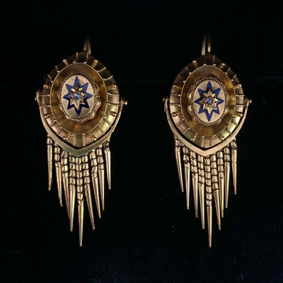 Victorian gold earrings - #1