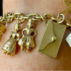 Vintage gouden bedelarmband - #8